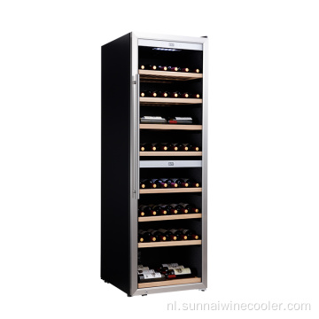 Vrijstaande 180 fles Dual Zone Wine Cooler